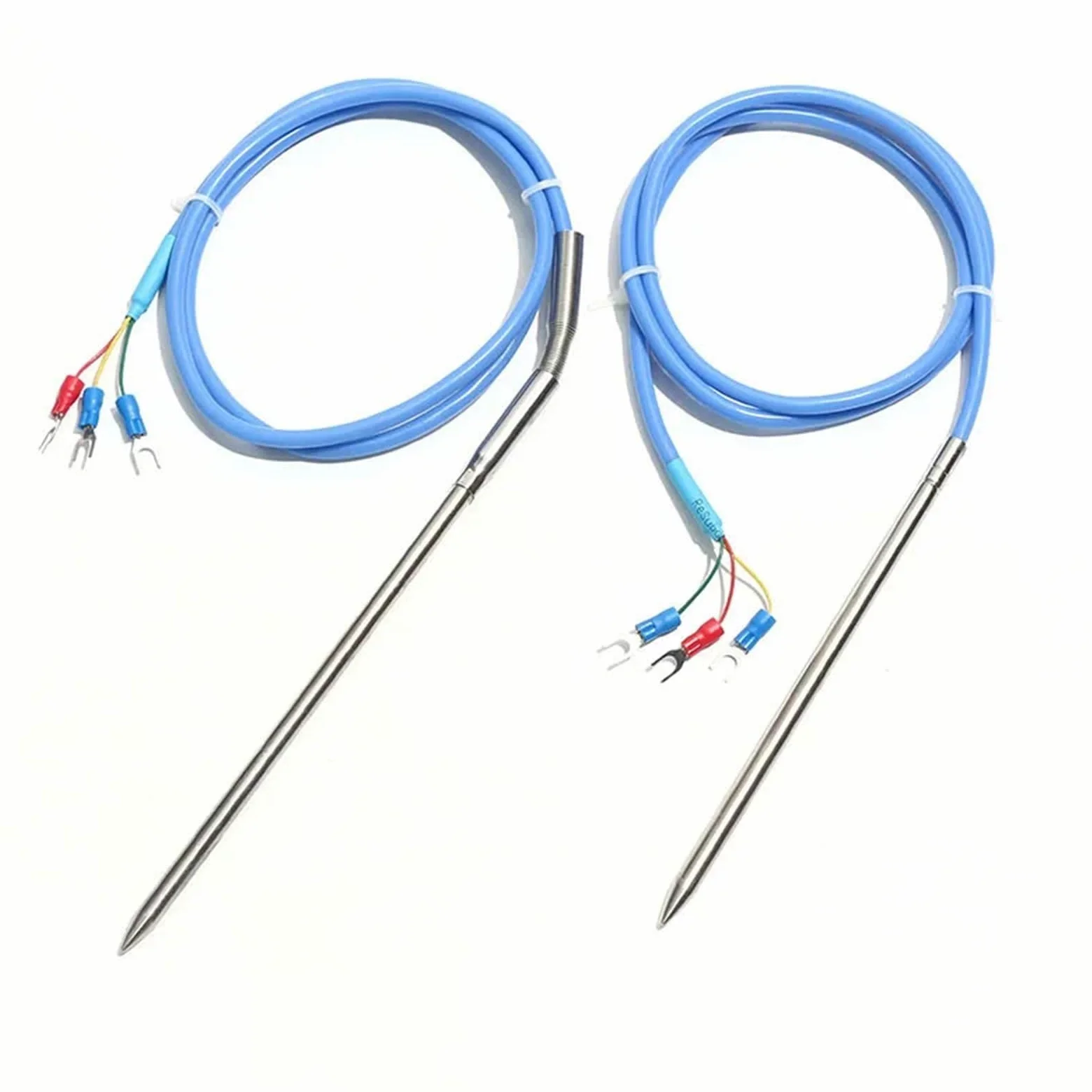 1 termopar PT100/PT1000 de acero inoxidable con sonda de inserción de aguja de 6 x 50/100/150 mm y cable de 1/2/3/4/5 m for sensor de temperatura(PT100 3m,50mm)