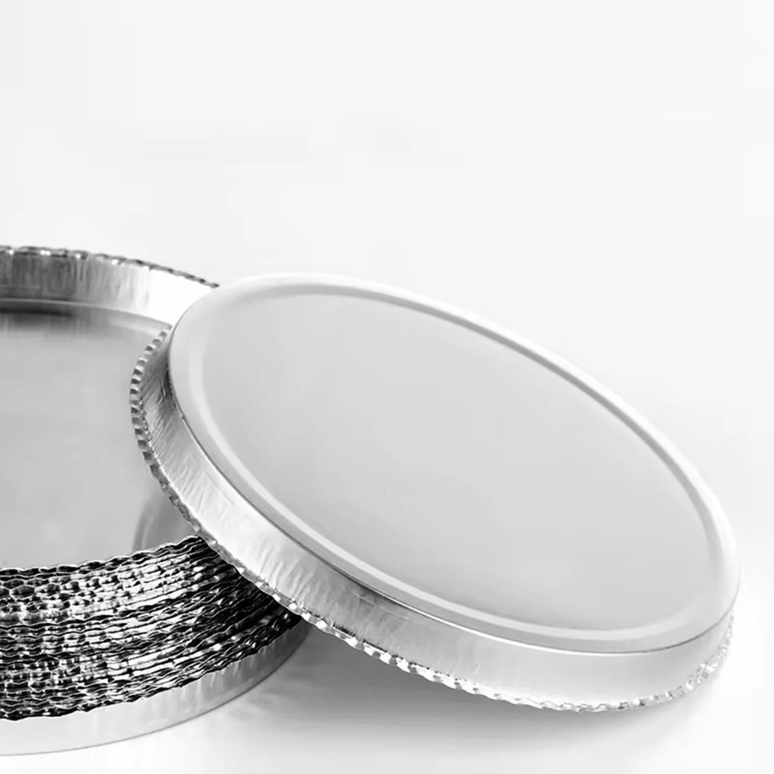 Bandeja De Pesaje De Papel De Aluminio para Laboratorio, Analizador De Humedad, Bandeja De Muestra Desechable, Diámetro 90 MM, 50 Unidades/Caja,250