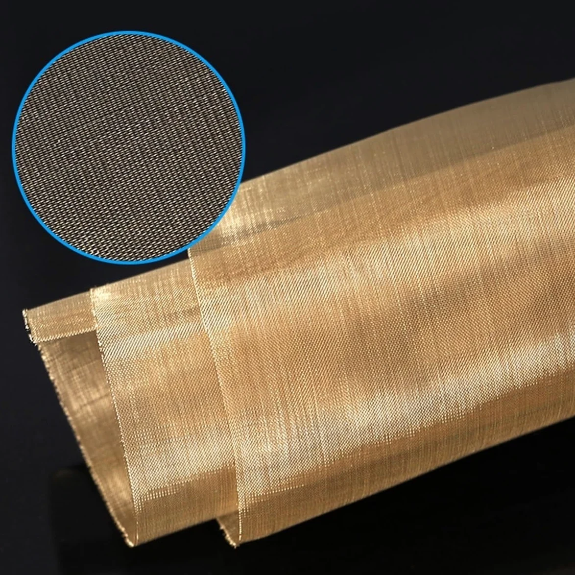 Tela filtrante de malla de cobre, Malla de pantalla de latón puro de 100cm, rollo de pantalla de malla de latón de 1 pie, filtro de alambre de malla de tela de latón de 0,11mm de malla 150 for jardine
