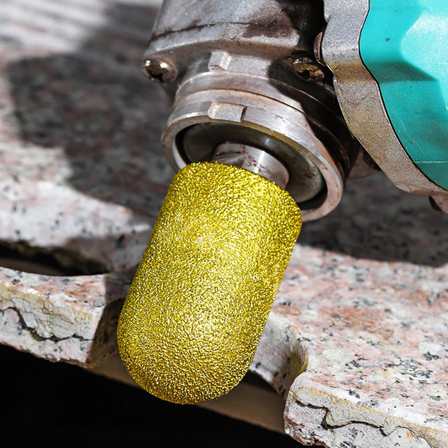 2 piezas de diamante soldado con punta de dedo para moler muela de molienda, cabezal de molienda para aderezar encimera de piedra
