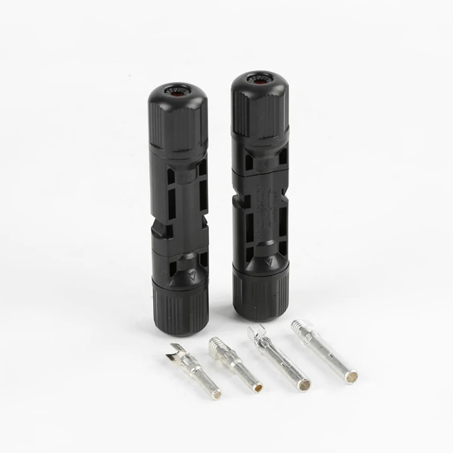 Conectores de cable MC4 1/10 para paneles solares, sistema fotovoltaico, impermeable, conector de montaje de cable solar, 30 A, 1000 VD (10 juegos)