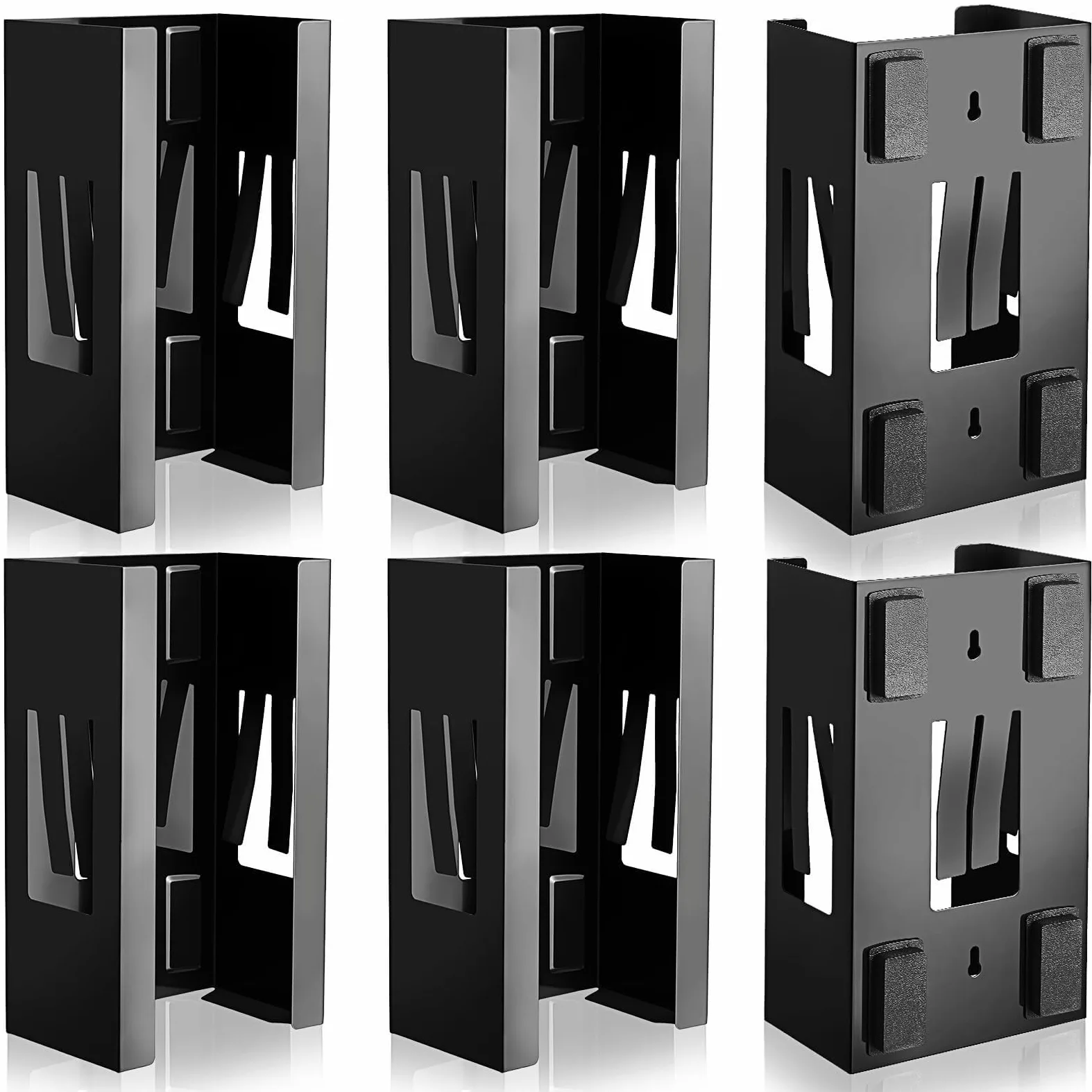 2 soportes magnéticos dispensadores de guantes de montaje en pared de calidad comercial, toallas, toallitas de papel, caja de pañuelos de papel, soporte para cocina, nevera, oficina, talleres, garaje