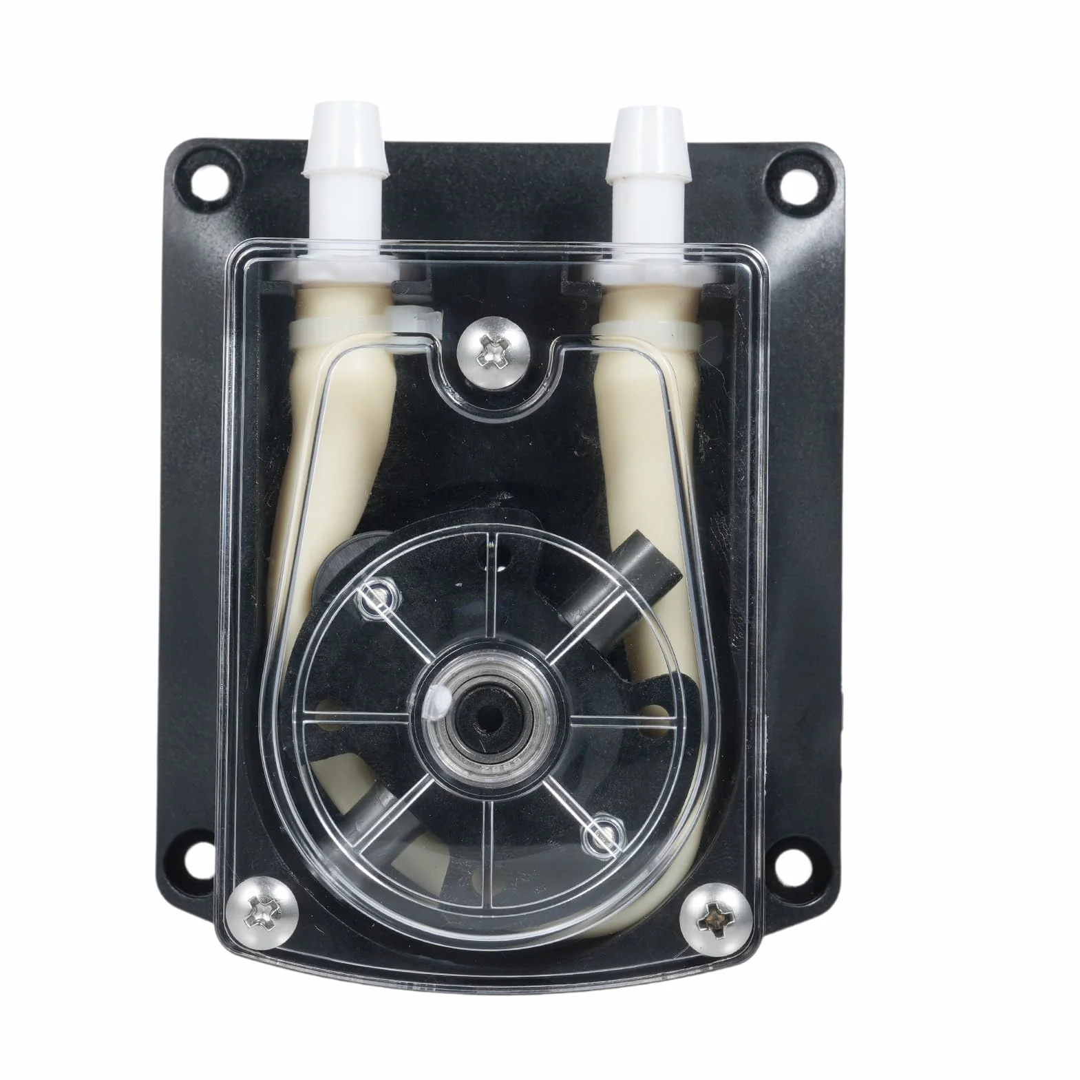 Irfora Bomba peristáltica DC 24V Bomba dosificadora de líquidos de Gran caudal 1500 ml/min 2 Rodillos con Tubo BPT FARÉTICO de Calidad alimentaria para Laboratorio de Acuario Análisis químico