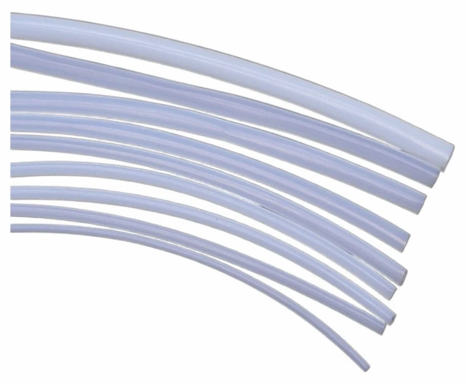 Manguera de goma de silicona fina, caucho flexible tipo L Tubo de PTFE translúcido PTFE Pared capilar de PTFE 150V Espesor 0.15 mm 0.2 mm 0.3 mm Drenaje elástico(0l(8.4x9mm),10 Metros)