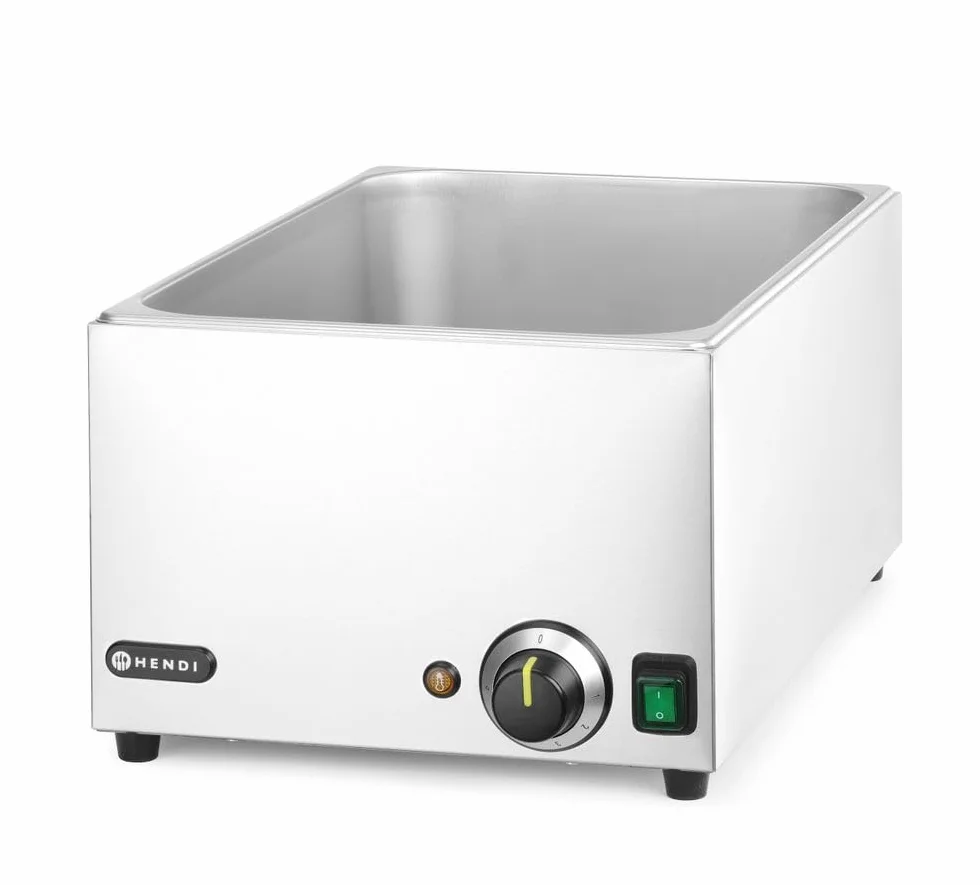 HENDI Baño María Eléctrico 230V 1000W Acero Inoxidable 19L 590x332x242mm