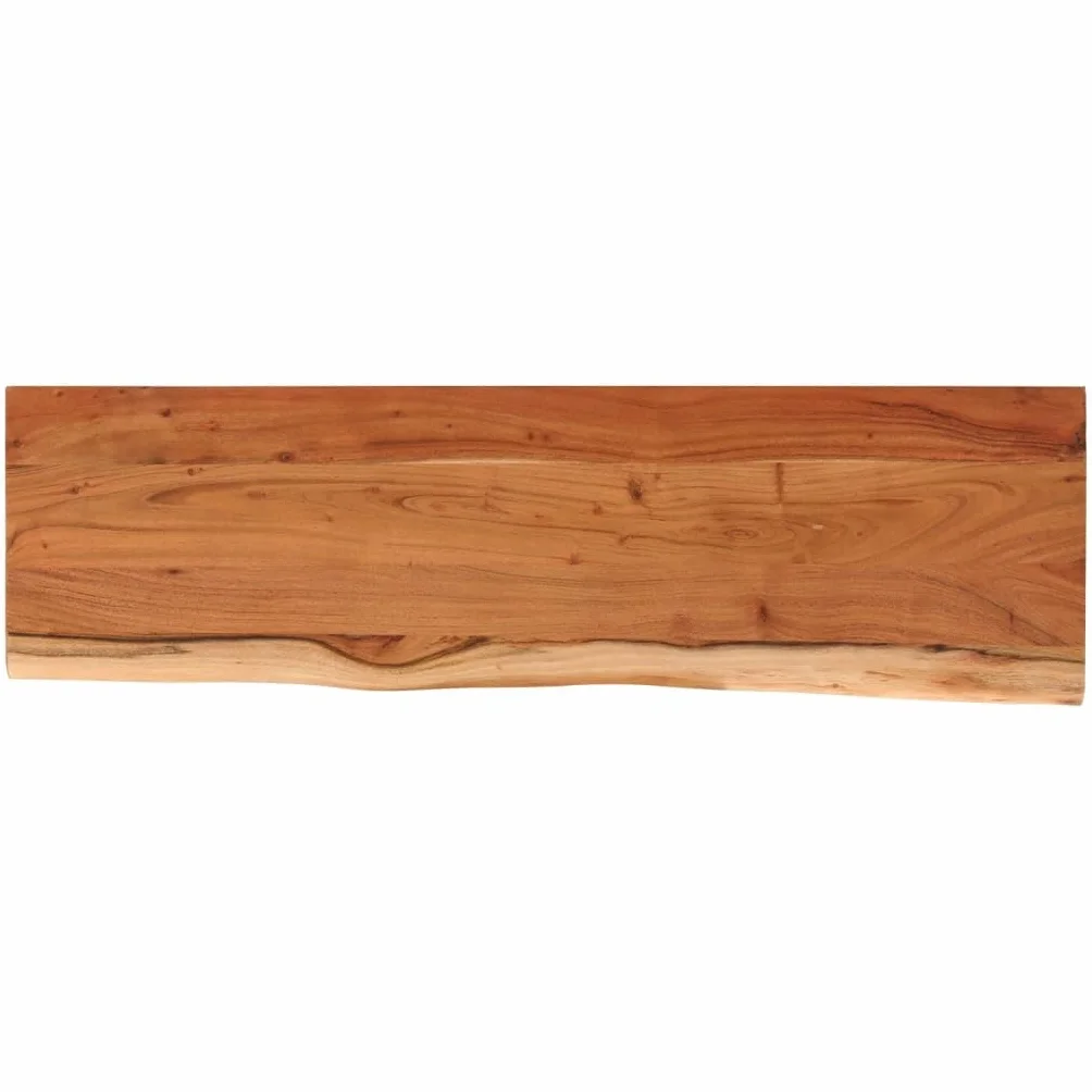 vidaXL Tablero Rectangular, Superficie de Mesa Auxiliar, Tablero de Repuesto, Superficie de Comedor, Madera de Acacia Borde Vivo 140x40x2,5 cm