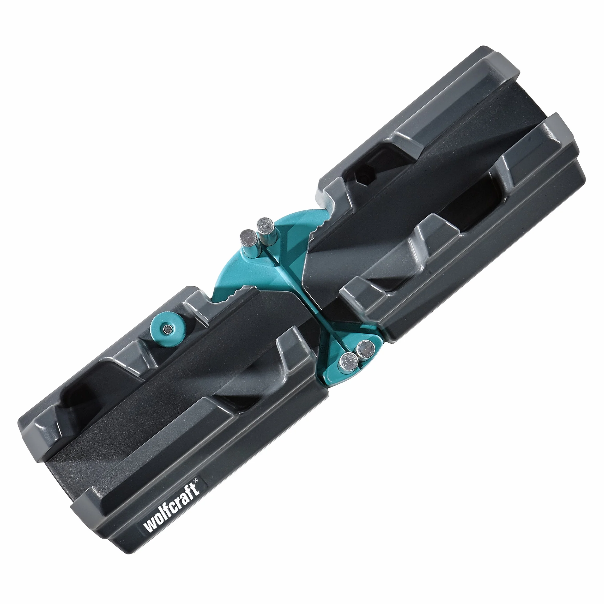 Wolfcraft Caja de ingletar y falsa escuadra 2 en 1 6948000 para piezas hasta 70 mm