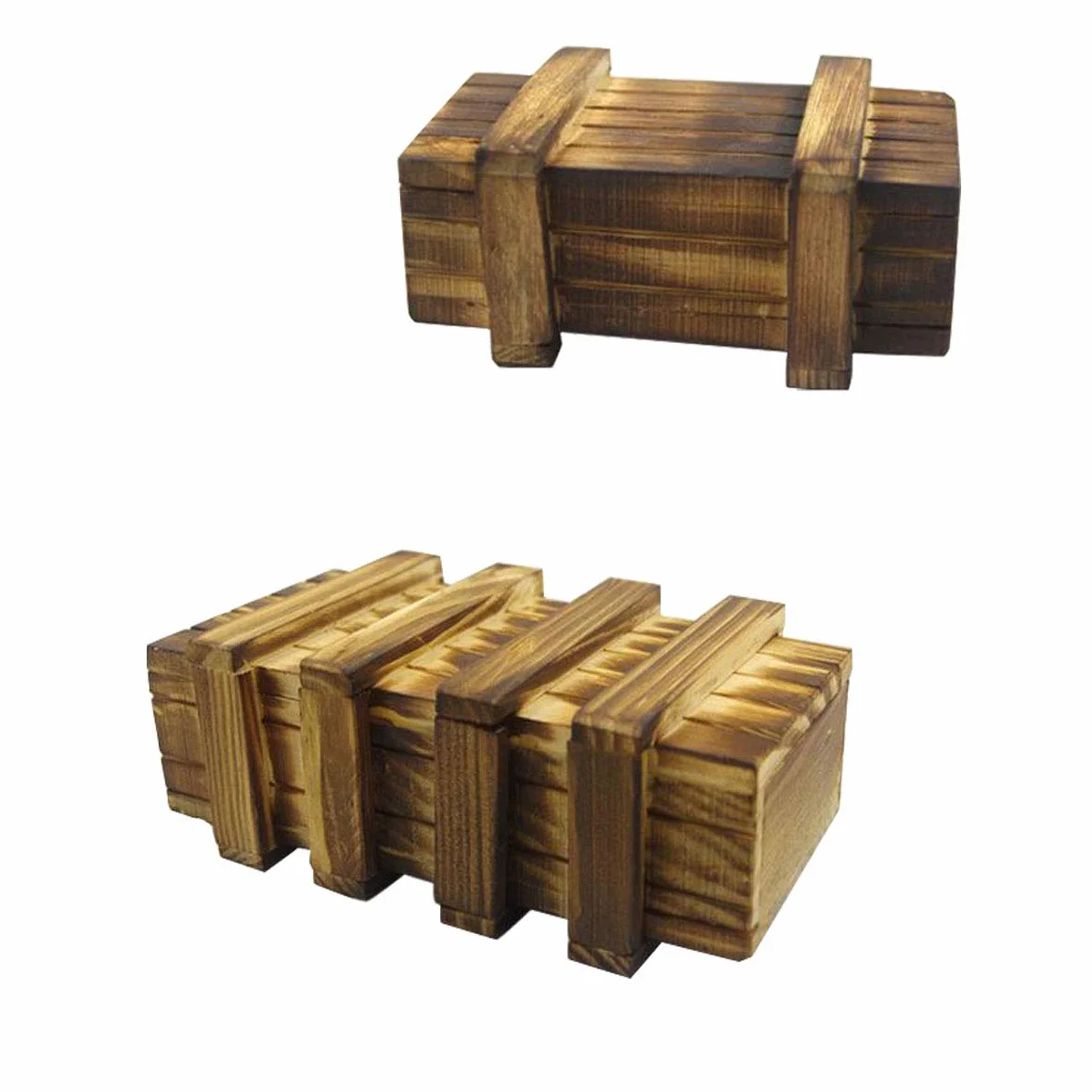 Caja Secreta de Madera Misteriosa para Rompecabezas, Caja Mágica de Madera para Niños y Adultos