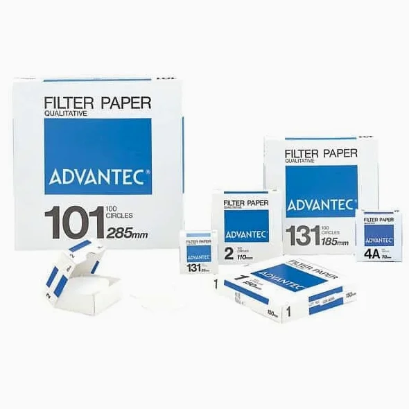Advantec N013118.5CM - Papel de filtro cualitativo, 18.5CM de diámetro, 100 unidades