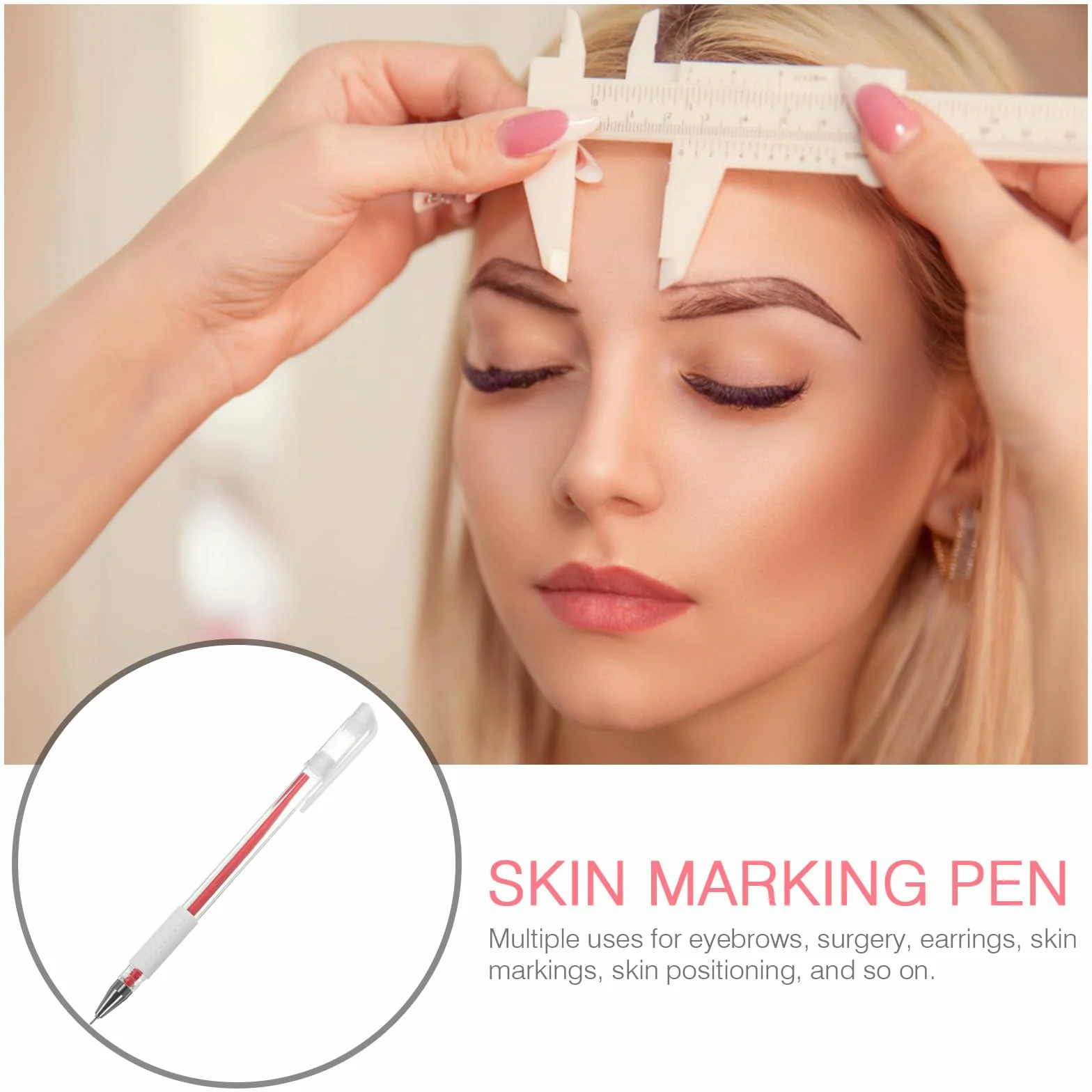 FOMIYES 3 Uds Microblading Pluma Herramienta Pluma de Piel para Cejas Cirugía Plástica