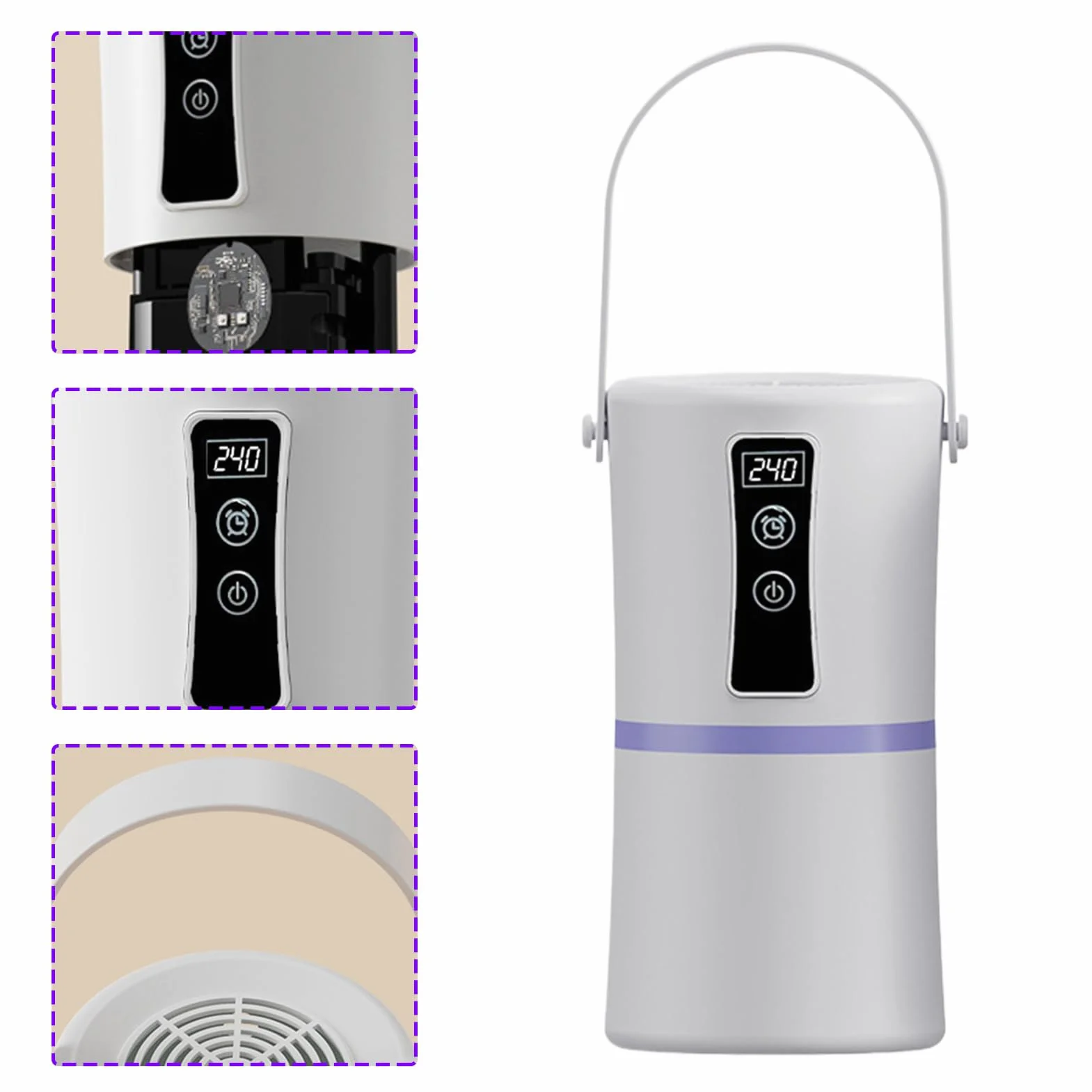 Secadora de Viaje Eléctrica Portátil 220V con Temporizador para Ropa Armario Camping