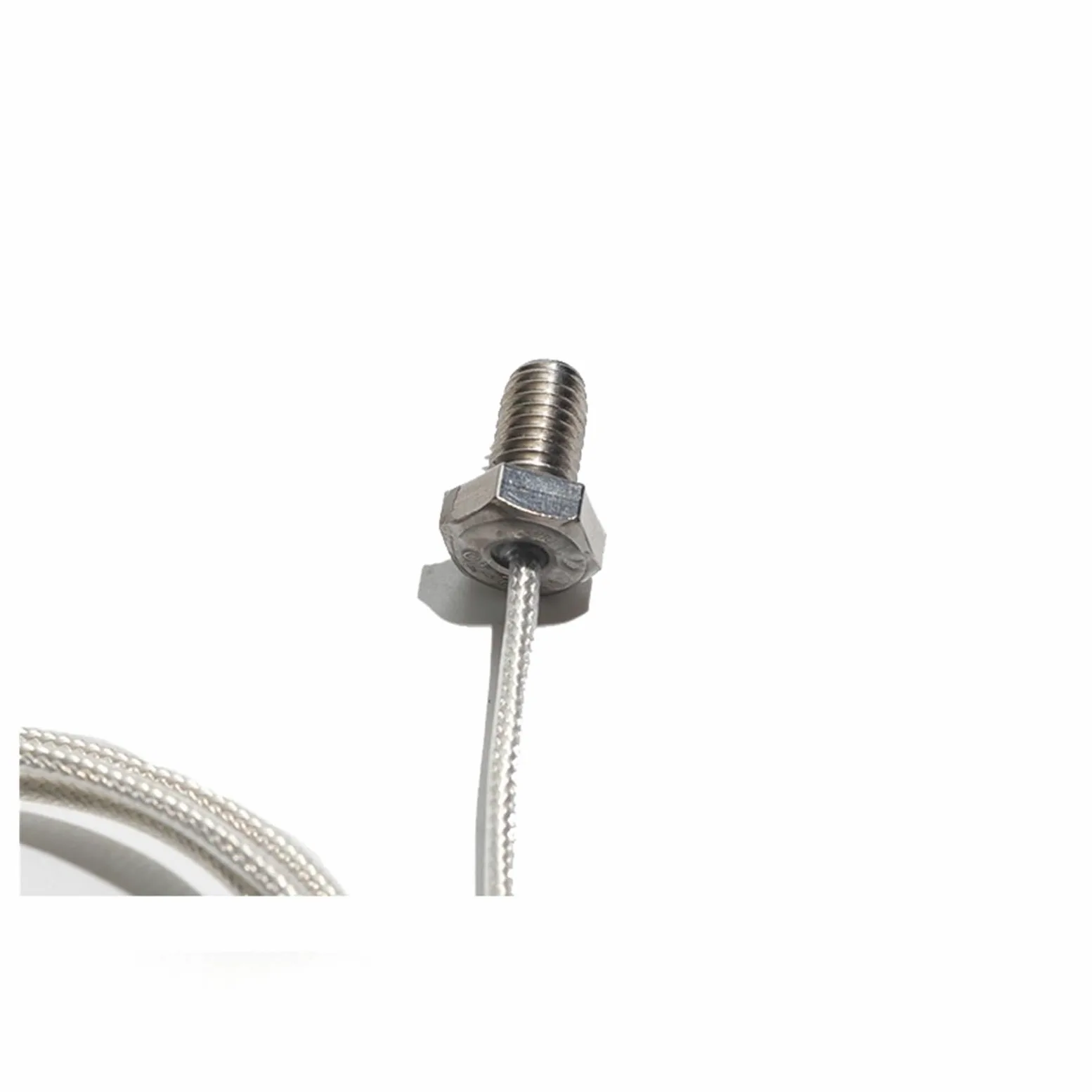 Termopar tipo K, Sensor de alta temperatura PT100, termopar, cable PTFE, 0,5 M, 1M, 2M, sonda rosca cabeza plana M3 M4 M5 M6 M8 for tubería(M3 Thread Probe,2M Wire)