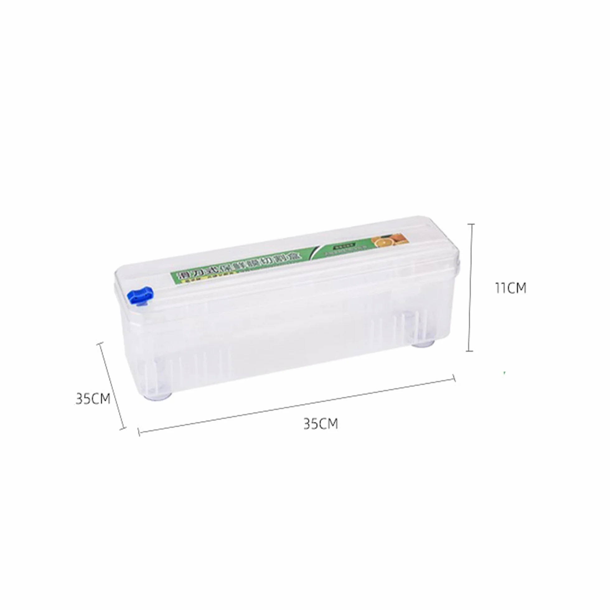 Dispensador Envoltura de Plástico y Cortador Papel Aluminio, Caja Corte Film Transparente para Cocina