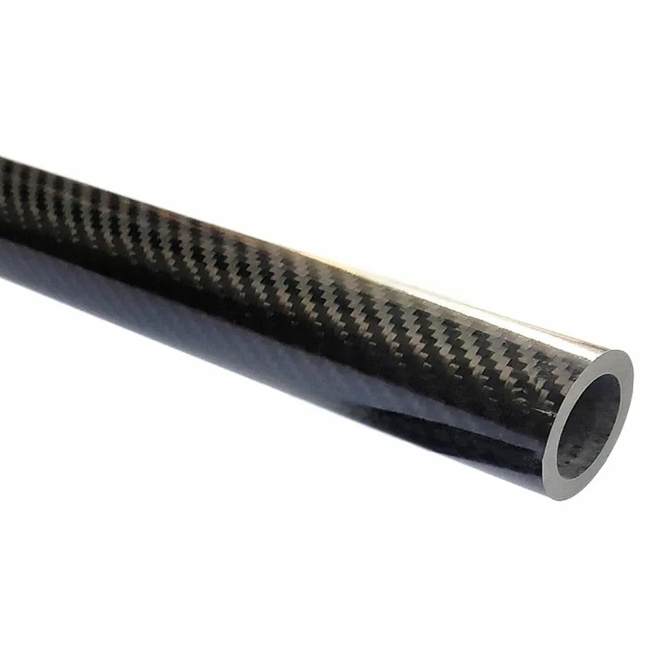 Tubo de fibra de carbono Tubos de fibra carbono 3k con diámetro exteri0r 5 mm a 11, 1000, for modelismo (2 unidades)(Black,8x7x1000mm)