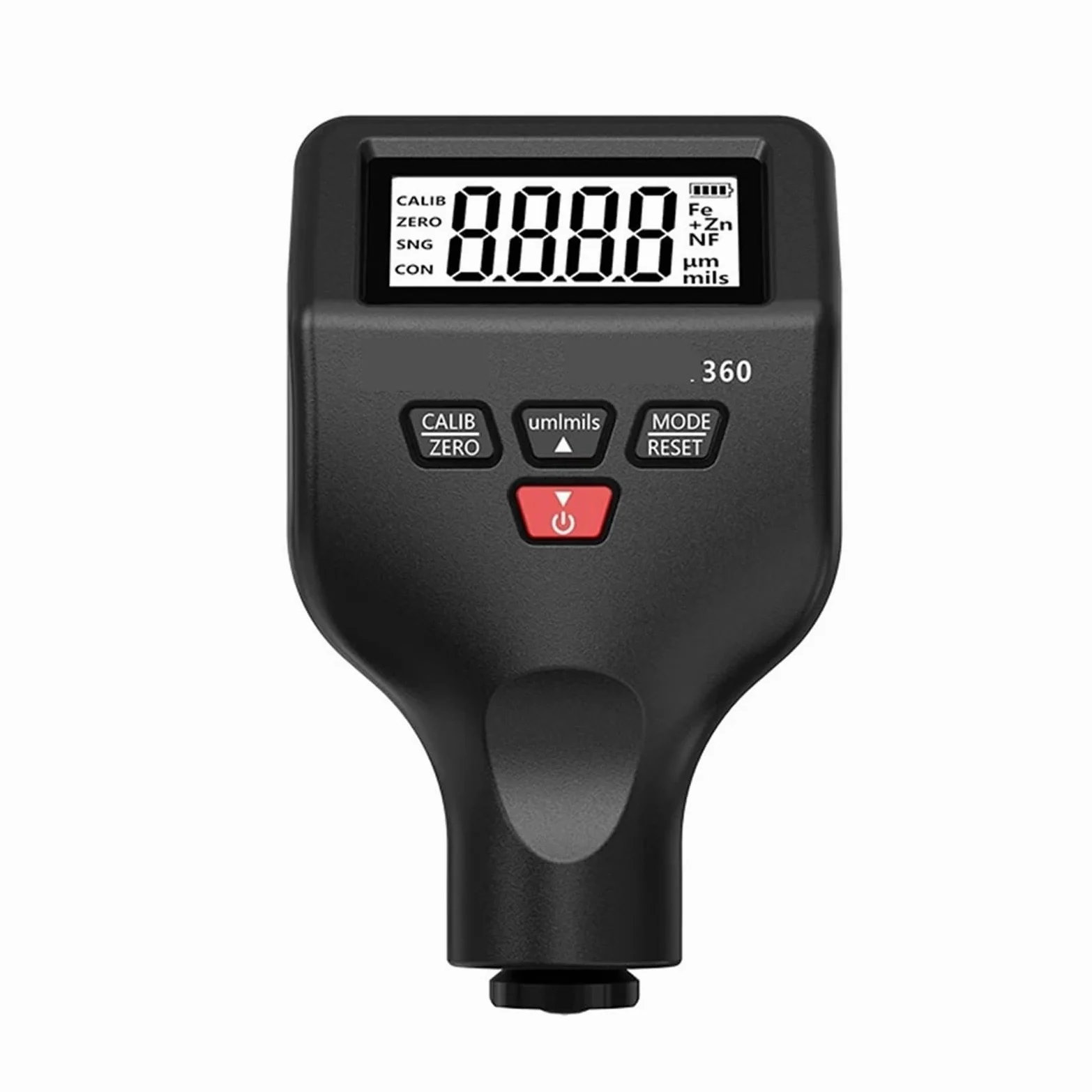 Medidor de espesor de pintura, Medidor de espesor magnético retroiluminado for pintura automóviles, 0-1500 um, funciona a baja temperatura, 0,1, manual en inglés (Rusia)