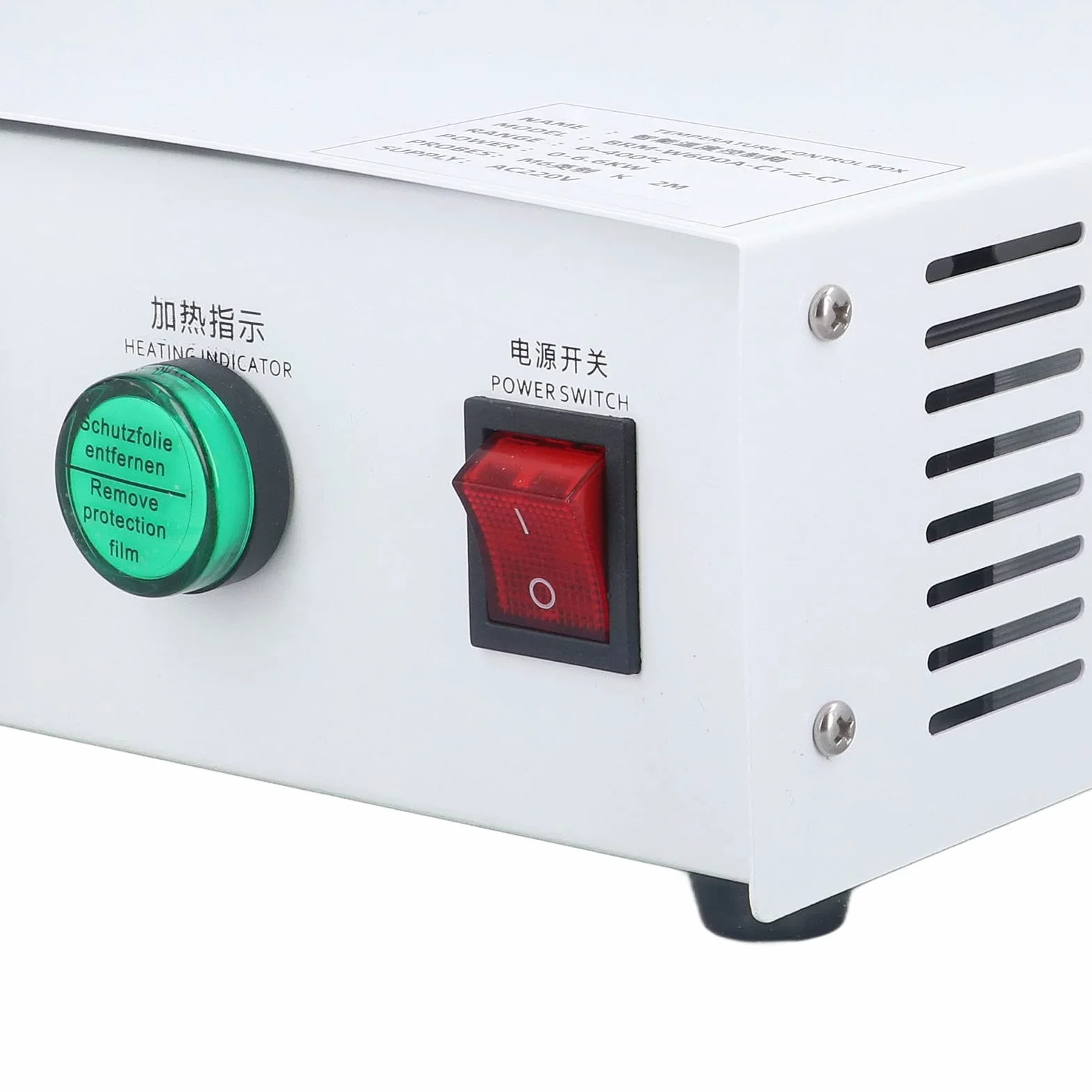 Controlador de Temperatura PID, Acero Inoxidable AC220V Caja de Control de Temperatura Pantalla Clara para Tanques de Agua Pequeños (#2)