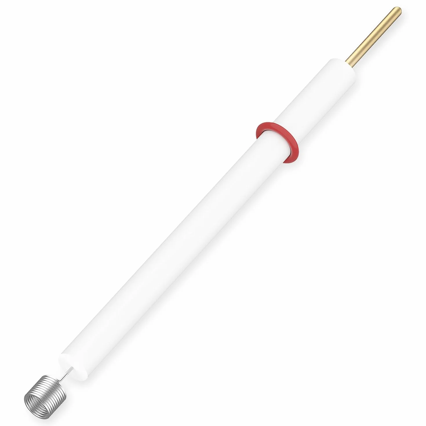 Labasics Electrodo de Anillo de Platino, Pureza 99.99%, Electrodo de Bucle con Varilla PTFE de 6mm, Resistente a la Corrosión, Compatible con la Mayoría de Celdas Electroquímicas para Laboratorio