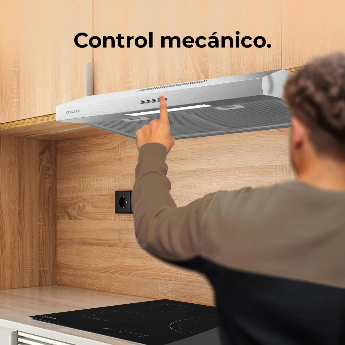 Cecotec Campana Extractora 60cm Bolero Flux CM 602200 Inox 220m3/h 70W