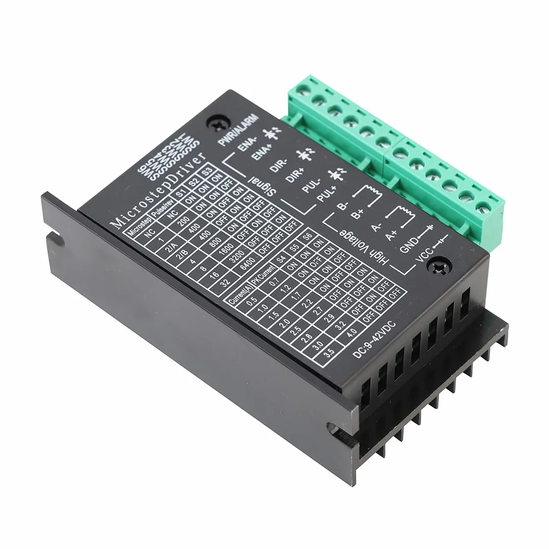 TB6600 Controlador de Motor Paso a Paso 4.0A 9-42V Driver CNC 32 Segmentos para Motor Nema 17/23/34 42/57 e Impresora 3D (Paquete de 2)