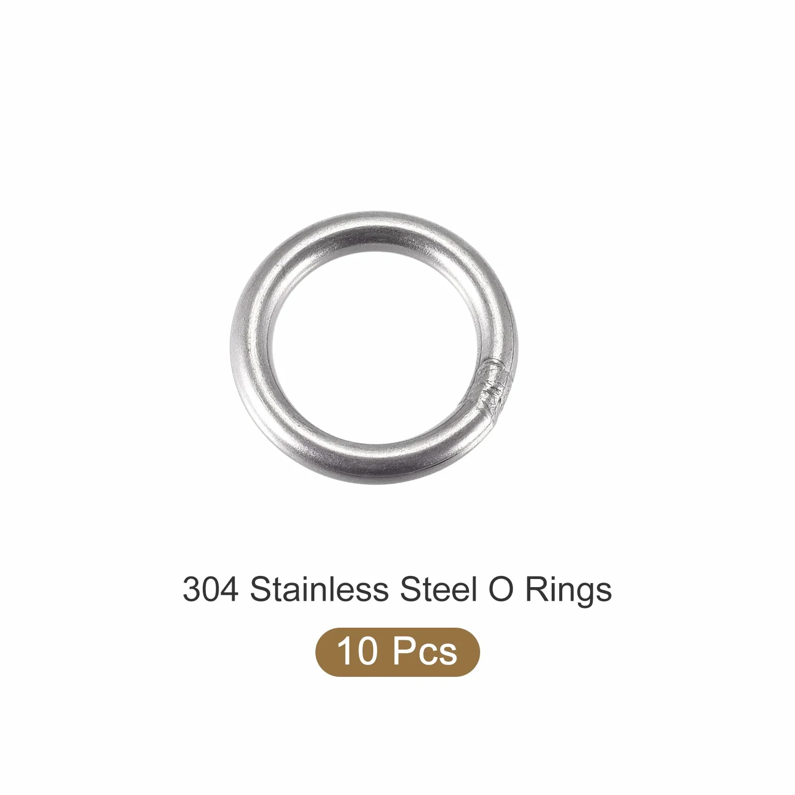 METALLIXITY 304 Acero Inoxidable Anillos Soldados Redondos 20mm OD 3mm Grosor 10uds