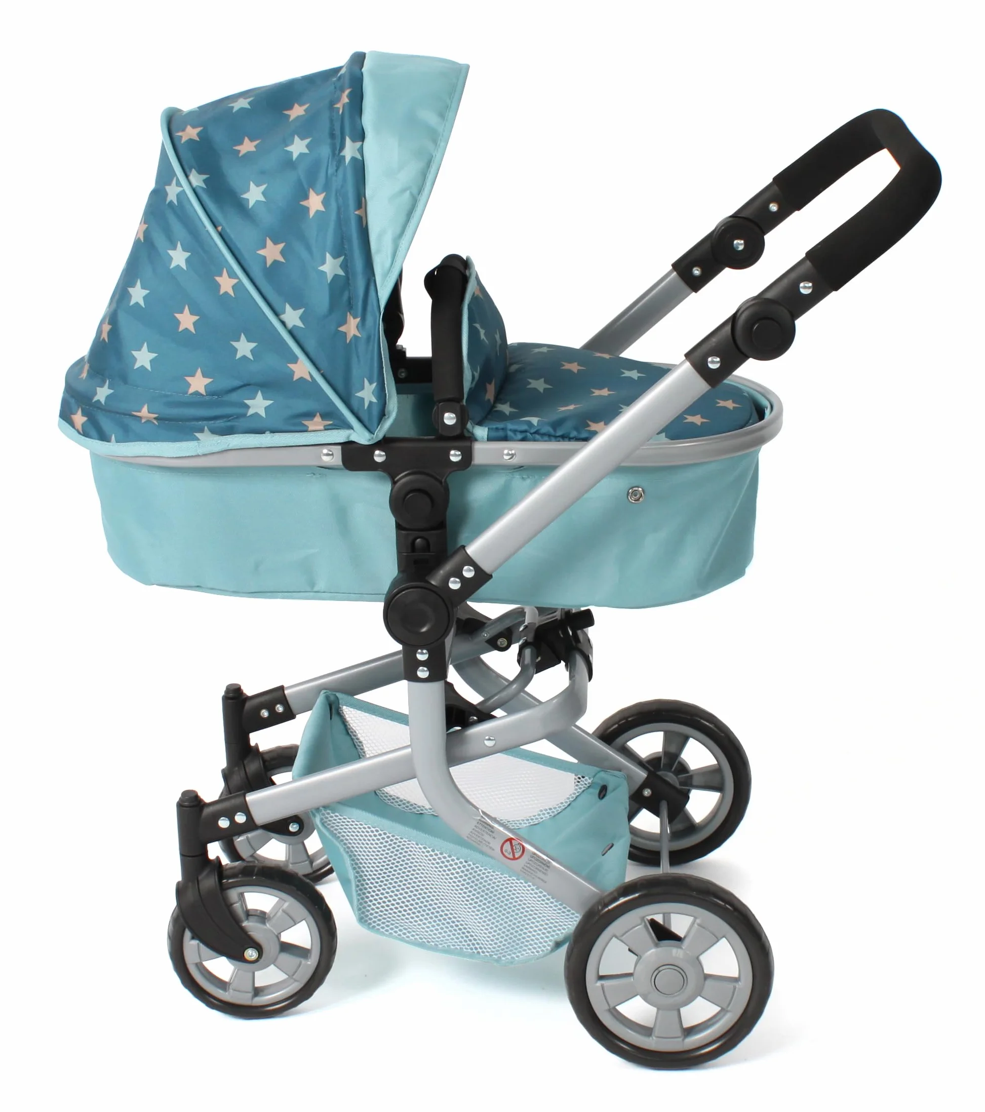 Bayer Chic 2000 Cochecito de muñecas Mika 2 en 1 Plegable Mango Ajustable 47-80 cm
