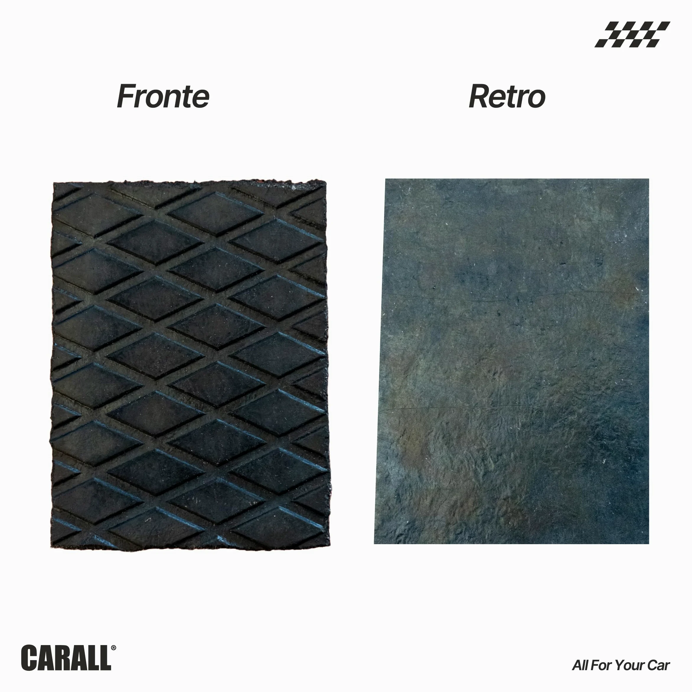 4 almohadillas para puente elevador, 160 x 120 x 80 mm, almohadillas de goma rectangulares, compatibles con Ravaglioli Corghi OMCN, fabricado en Italia