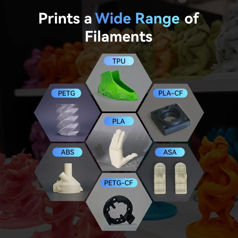 FLASHFORGE Adventurer 5M Impresora 3D, Lleno Calibración-Auto, Imprimir 1-Clic Máx. 600mm/s Velocidad, Todo-Metal CoreXY Estructura Impresión precisa, Fácil Mantenimiento Boquilla, Tamaño220x220x220mm