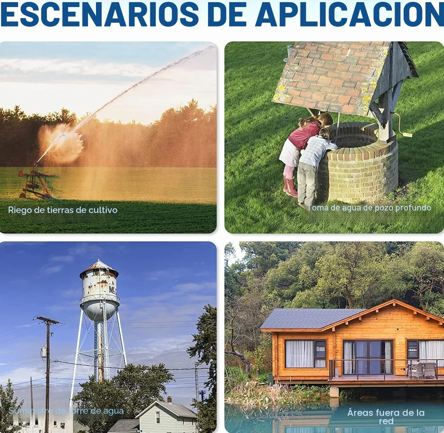 DCHOUSE Juego de bombas solares de 200 W, bomba de pozo de 12 V + 2 paneles solares de 100 W + controlador – Riego autónomo y agua para ganado – Entrega en 2 paquetes