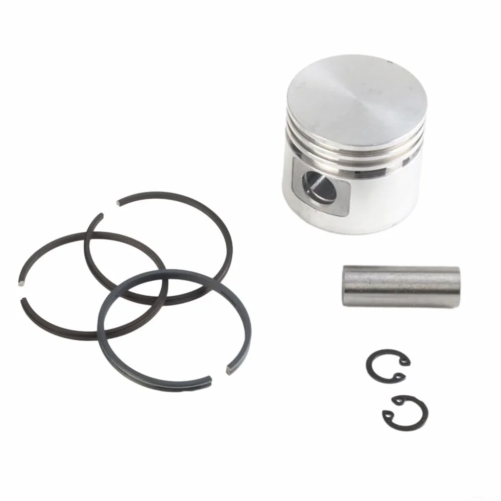 Kit de repuesto de pistón compresor de aire de metal 42mm con 3 anillos, pasador y anillo de retención