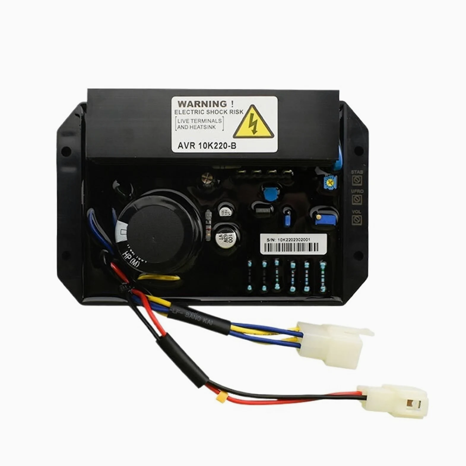 1 Unidad .10K220-B, regulador de Voltaje automático monofásico AVR for generador diésel.