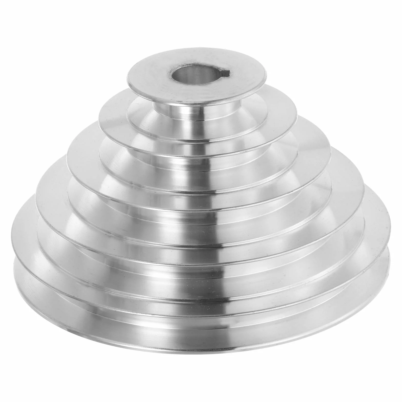 QUARKZMAN Aluminio Polea A-Tipo 5 Paso 19mm 55-150mm Exterior para Correa Trapezoidal 12,7mm Ancho