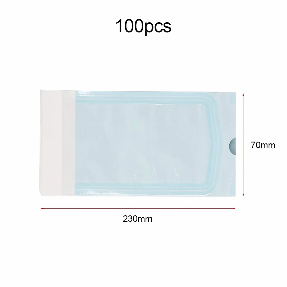 Bolsa de Esterilización Desechable 70x230 mm 100PC para Herramientas Dentales