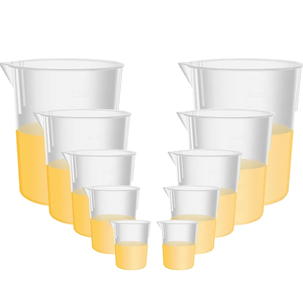 ULAB Scientific juego de vasos de plástico graduados