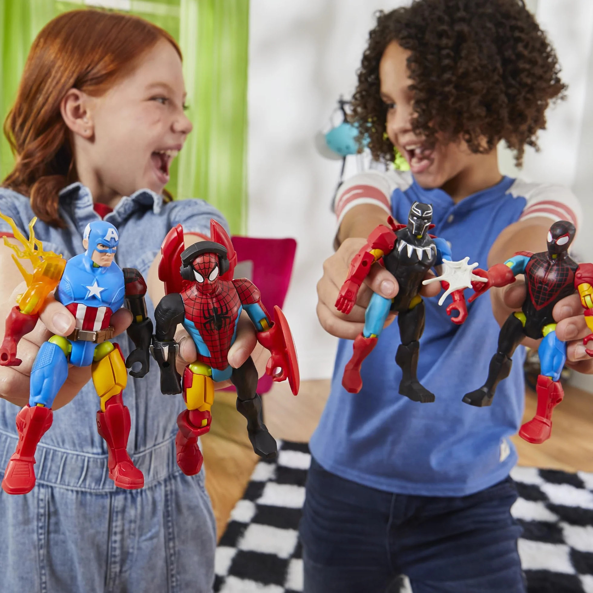 Marvel Miles Morales Spider-Man Figura Mix-and-Match y Accesorios