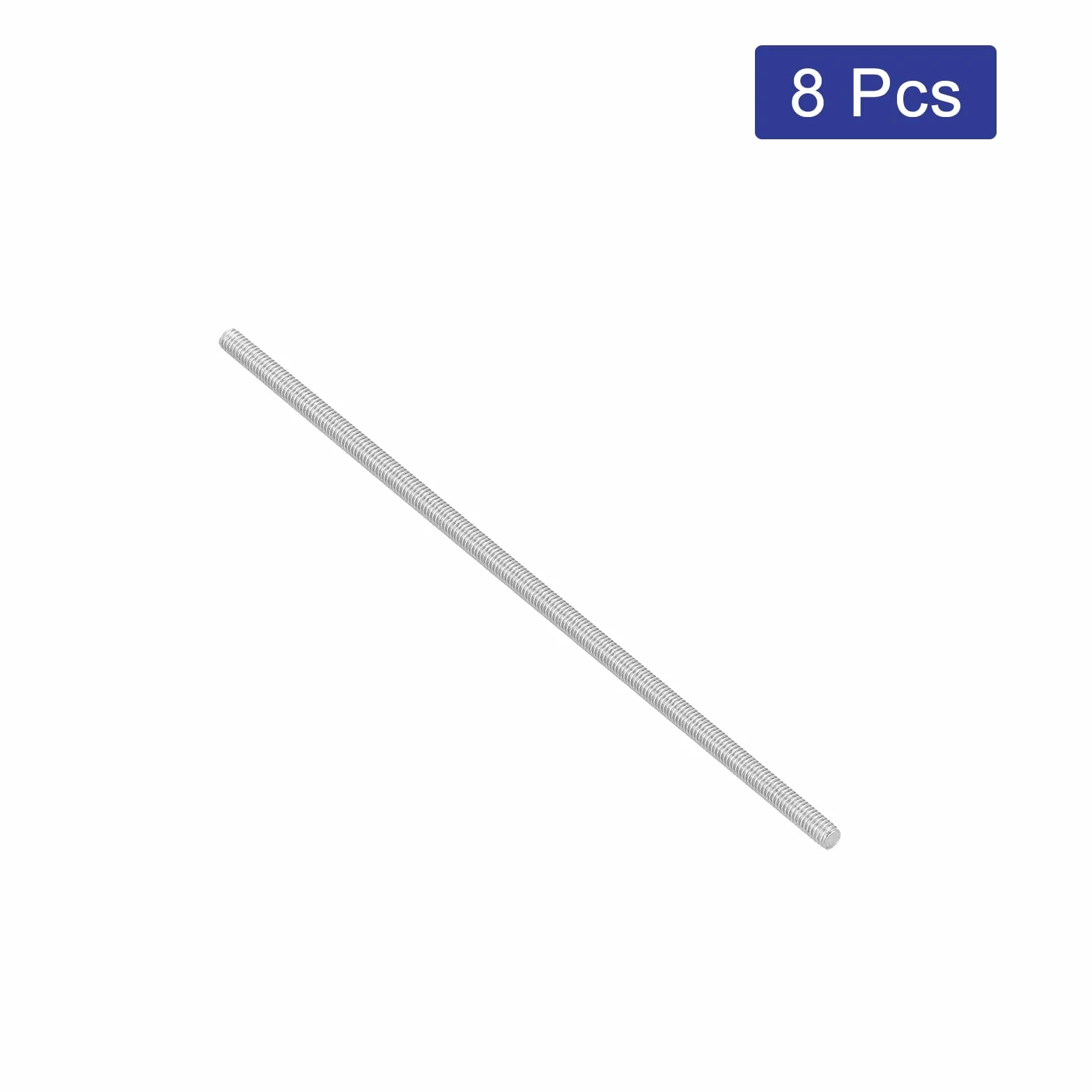 QUARKZMAN Varilla Roscada M3 x 100mm Acero Inoxidable 304, M3-0.5 Paso Rosca Derecha