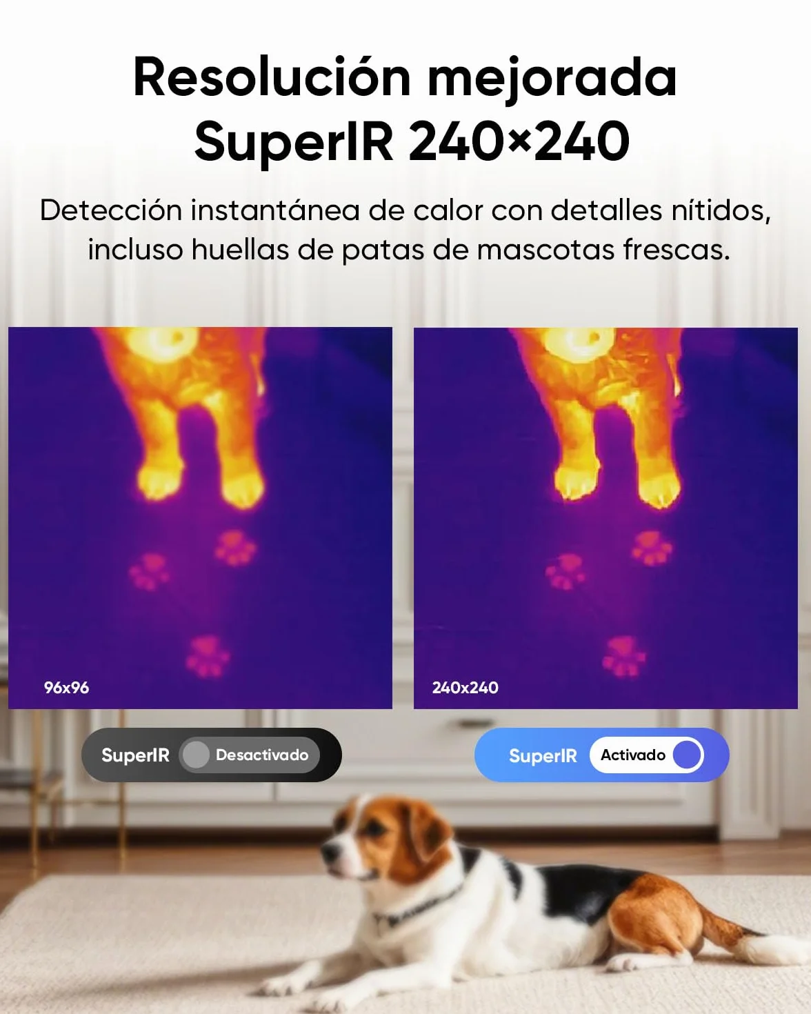 HIKMICRO D01 Cámara Térmica 240x240 SuperScene 96x96 3350mAh 11h Grabación Fotos Video 50° FOV