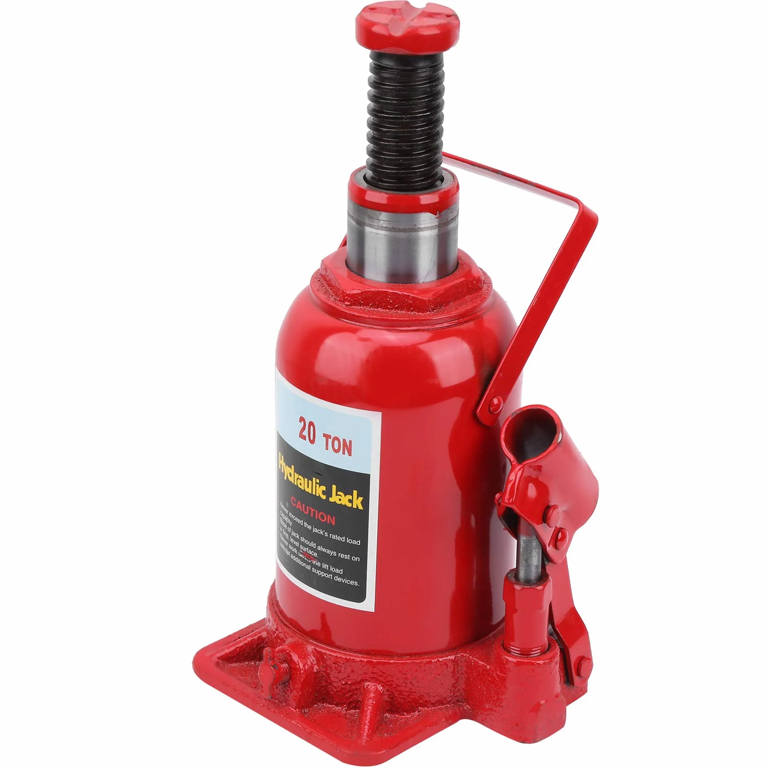 Gato Hidráulico de Botella 20T Placa de Acero Base Antideslizante Automotriz Industrial Agrícola