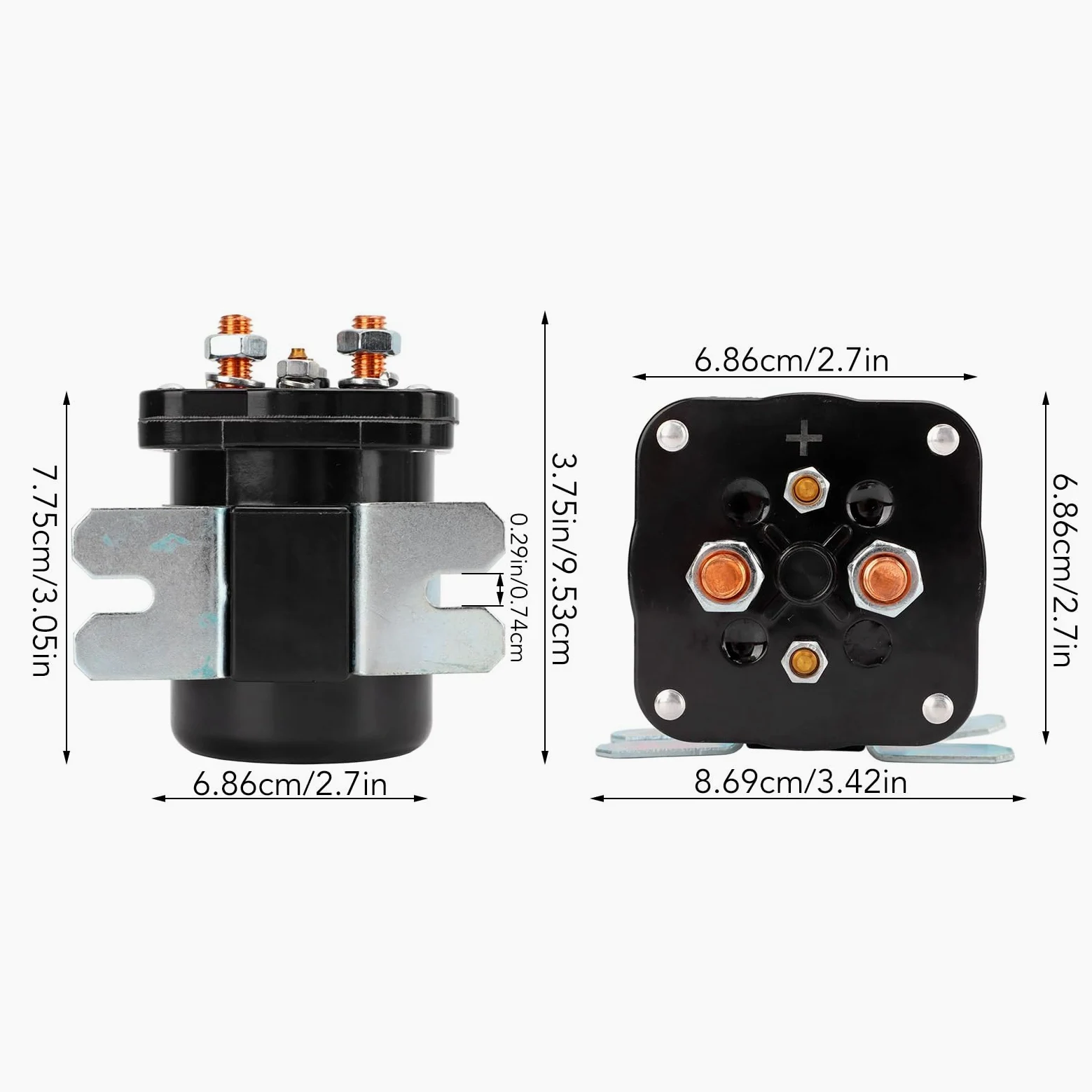 Relé De Potencia Solenoide 586-105111 12V 200 Amp Contactor Arranque Válvula Repuesto para White para Rodgers