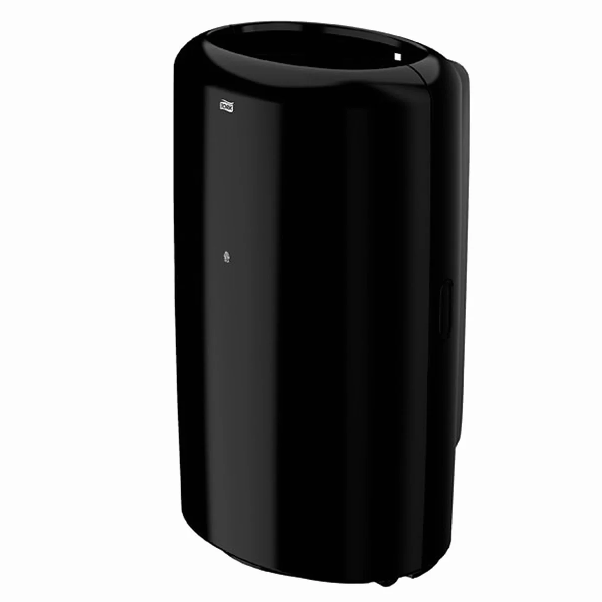 Tork 563008 Cubo de basura abierto Elevation Negro/Papelera sólida - sin tapa - compatible con bolsas de plástico de Tork B1, 50 litros