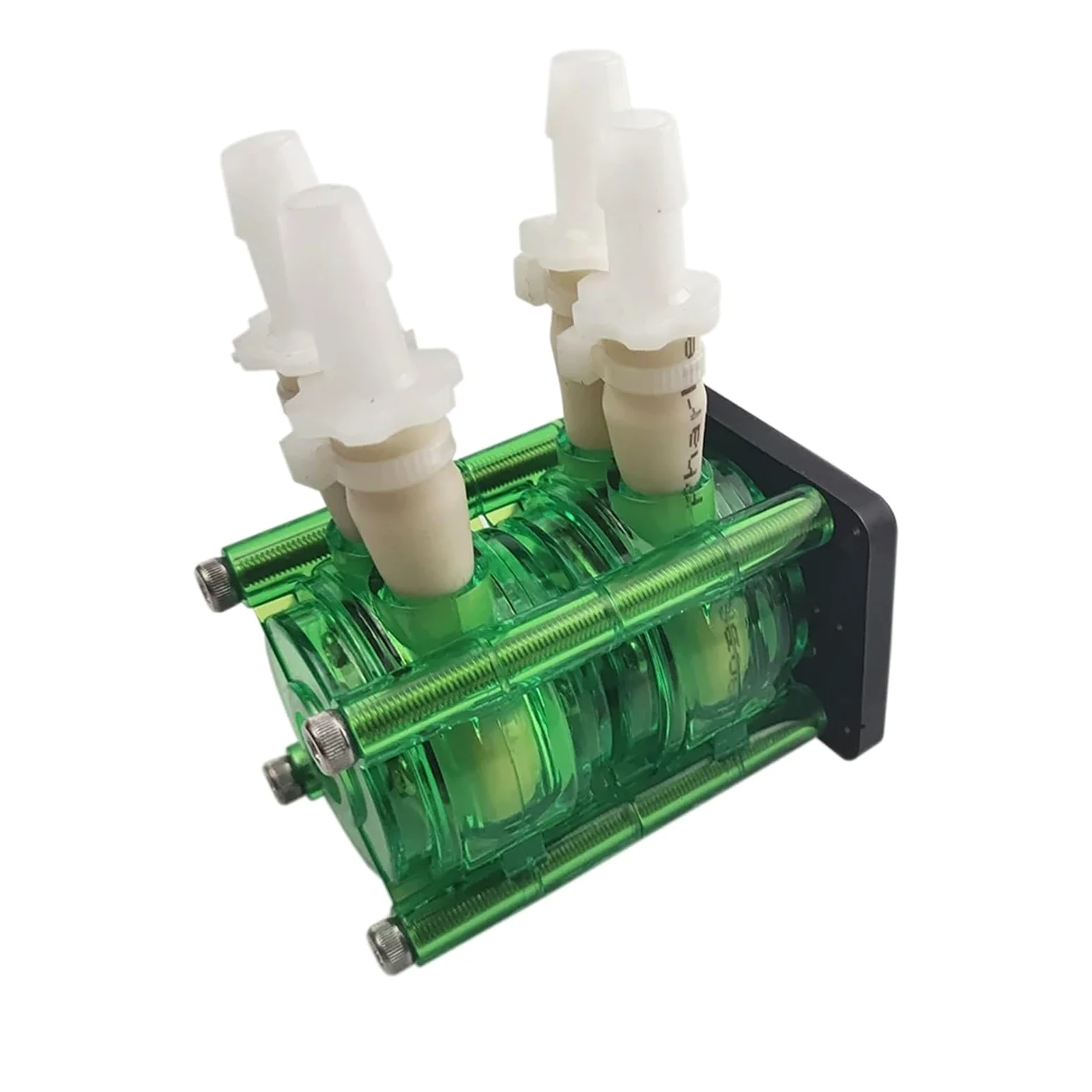 Cabezal de bomba peristáltica doble, reemplazo de bomba de fluido eléctrica libre de contaminación de alta precisión, 1 pieza(DC12v)