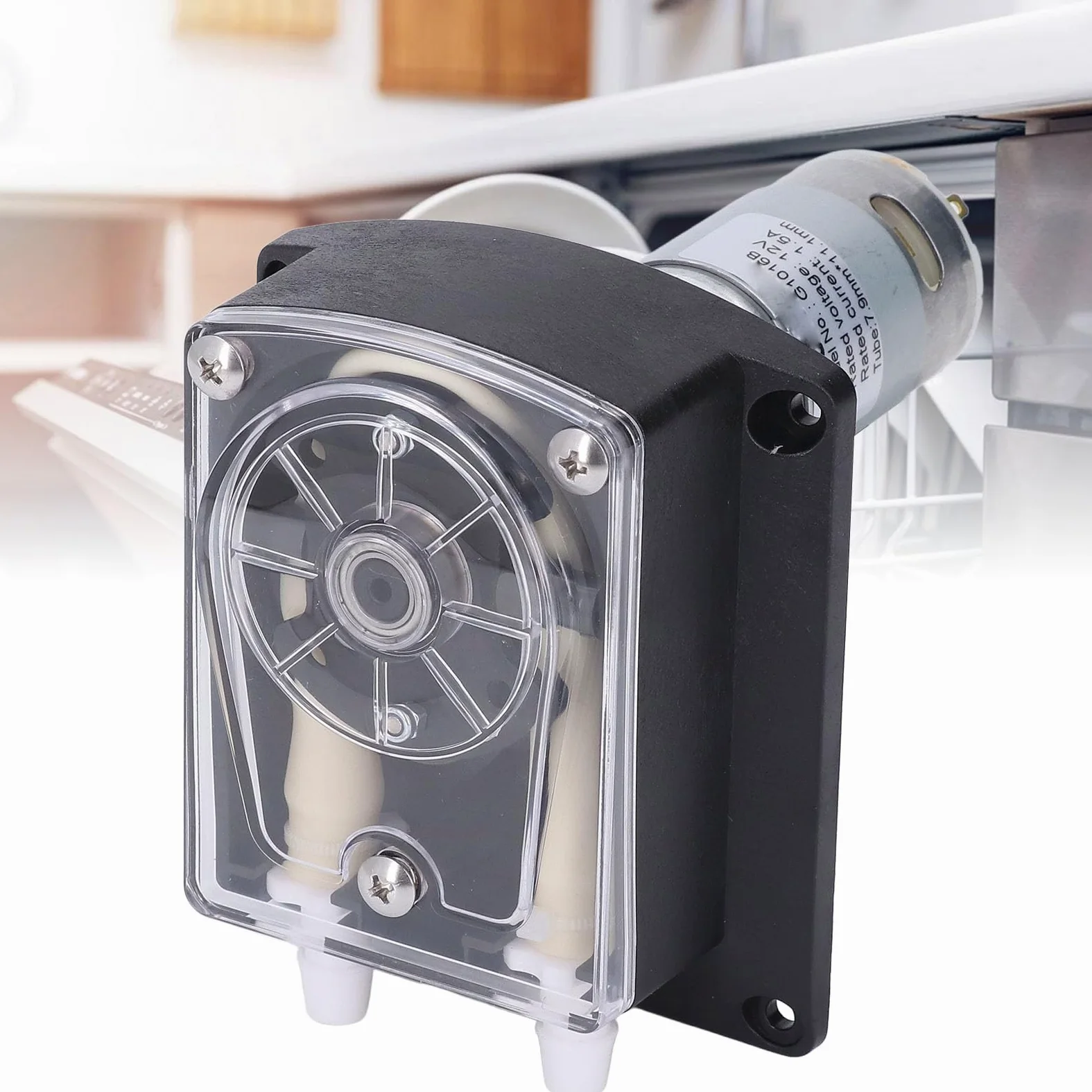 Doble Cabeza Bomba Peristáltica G1016B DC12V 1500 Ml/min Caudal con Tubo de Nivel Alimentos para Lavadora