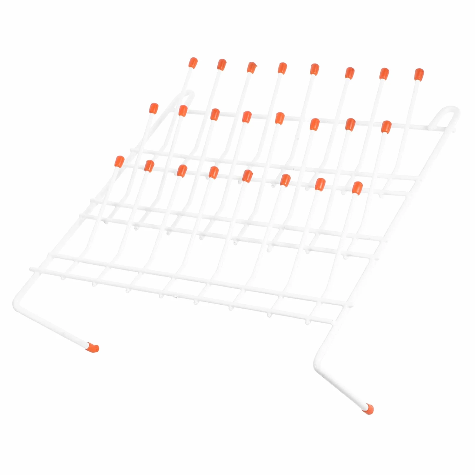 Gradilla para Tubos de Ensayo de Laboratorio 24 Puestos Hierro | Blanco, Ligera y Fácil de Transportar, para Secado de Vasos y Uso en Laboratorio E Investigación