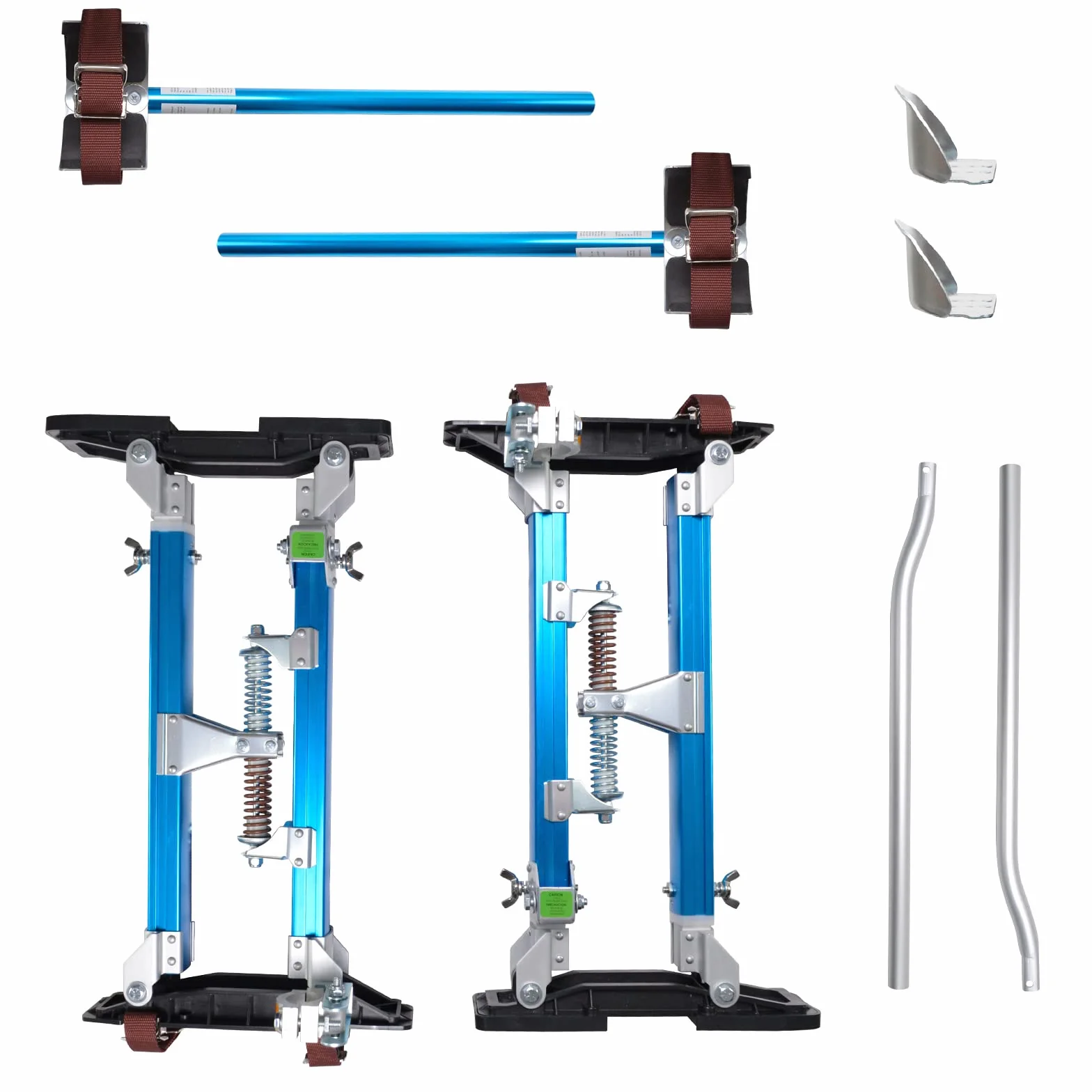 Voilamart Zancos azules de 45.7 cm-76.2 cm para paneles de yeso ajustables de aluminio para pintores, limpieza de techos