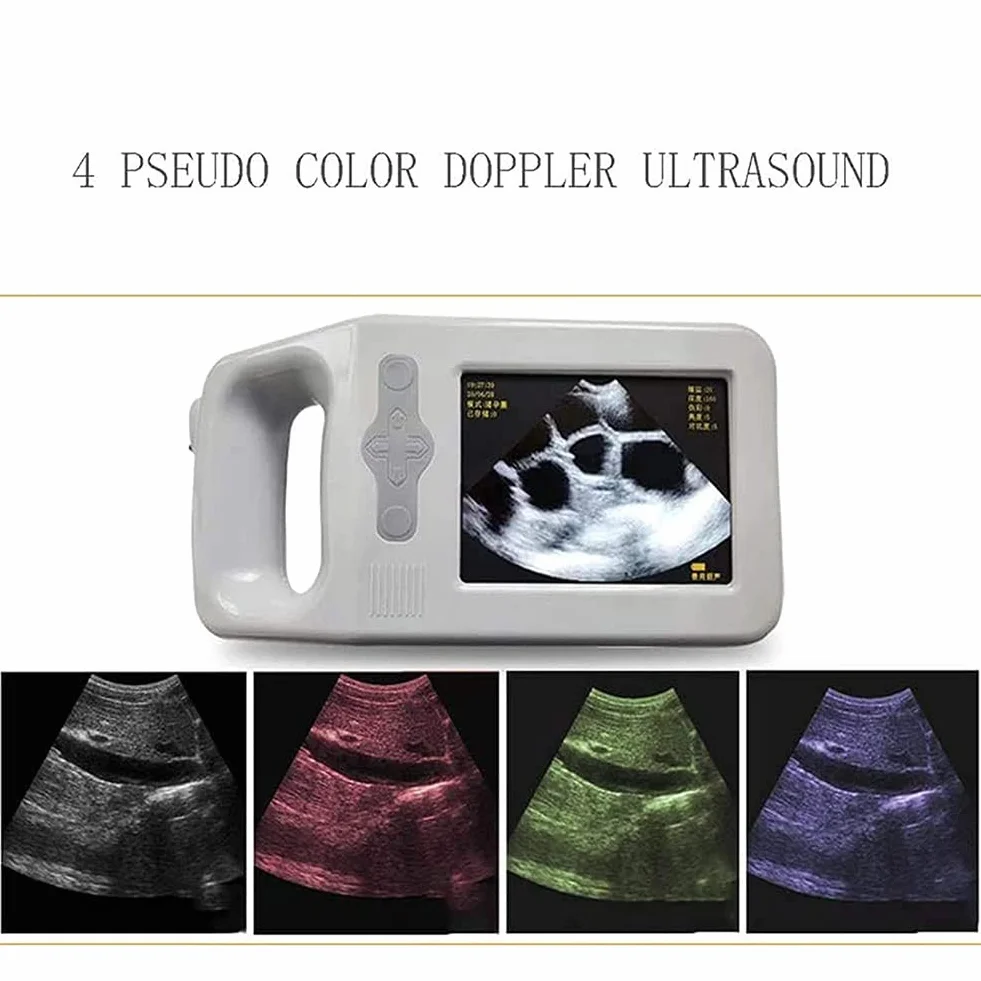 MOLVUS Ecógrafo Veterinario, Escáner De Ultrasonido para Embarazo Veterinario, Escáner De Ultrasonido Veterinario con Sonda Convexa De 3,5 MHz, Escáner De Sonido B-Ultra para Ovejas Y Cerdos