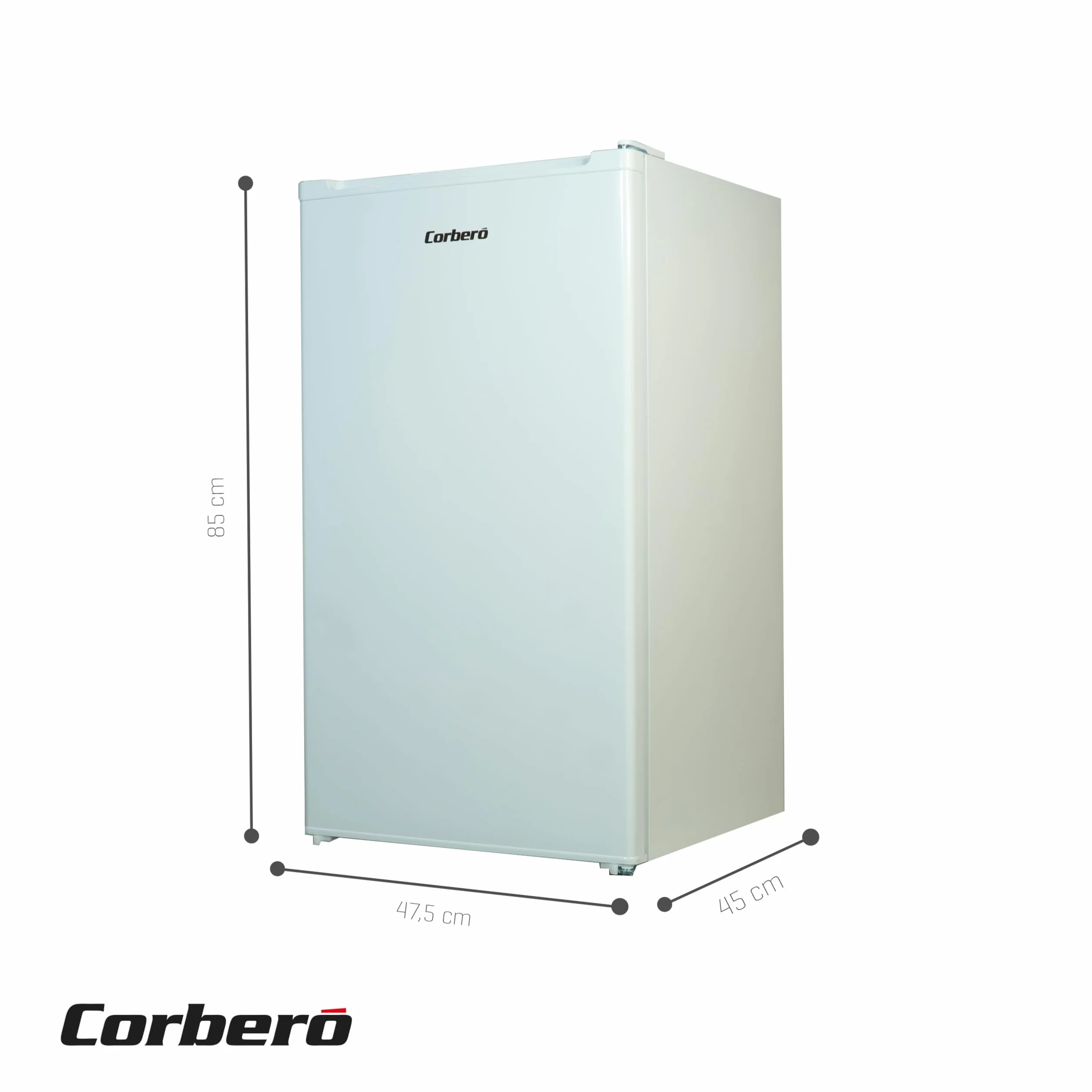 Corberó Congelador Vertical CCVH824W 60L 85cm Blanco