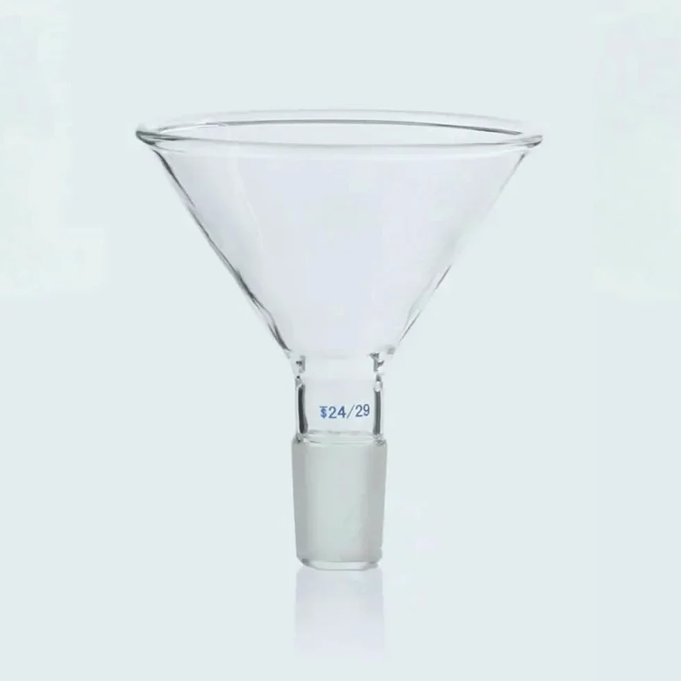 Embudo cónico de vidrio de borosilicato transparente de 50 mm a 150 mm for experimentos de laboratorio (boca esmerilada estándar, 1 unidad)(100mm joint No.24)