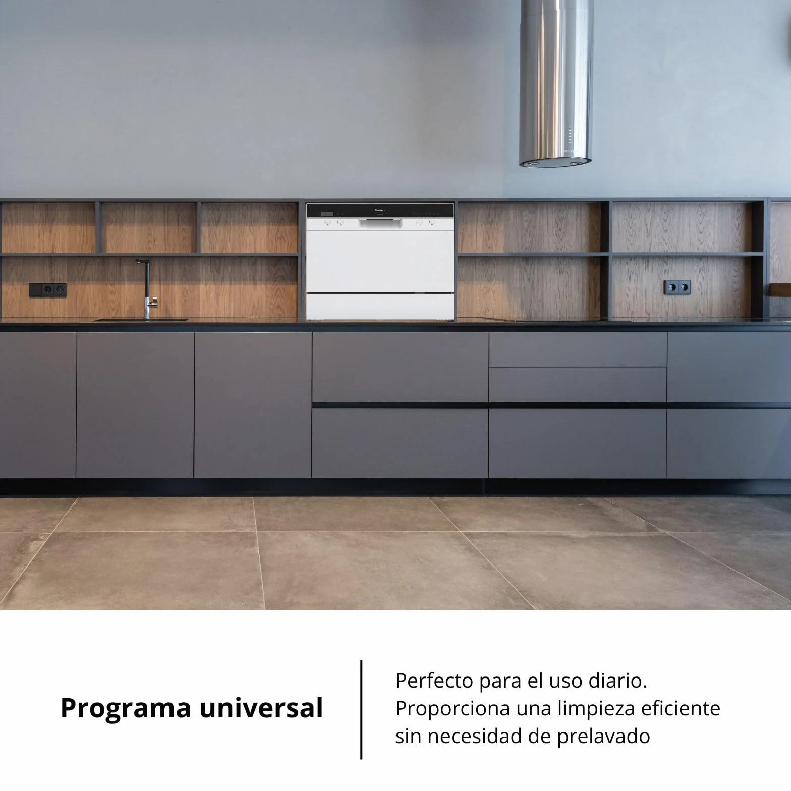 Corberó Lavavajillas Compacto Portátil CLVP607W 6 Cubiertos 7 Programas 49 dB Blanco