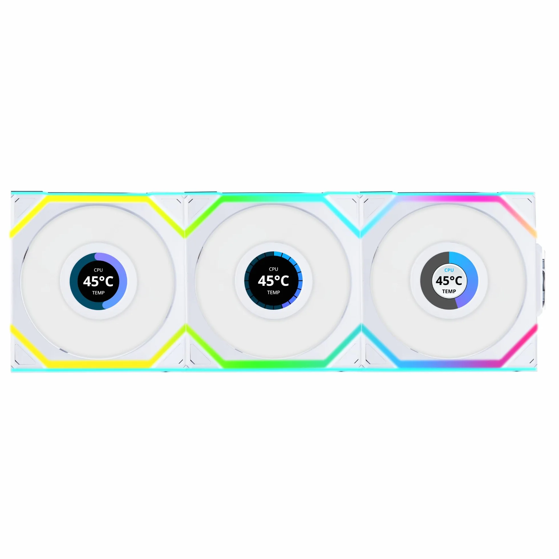 Lian Li Uni Fan Sl Wireless Lcd L?fter Argb Pwm 3eR-Pack Inkl. Controller - 120 Mm (12sllcd1w3w)