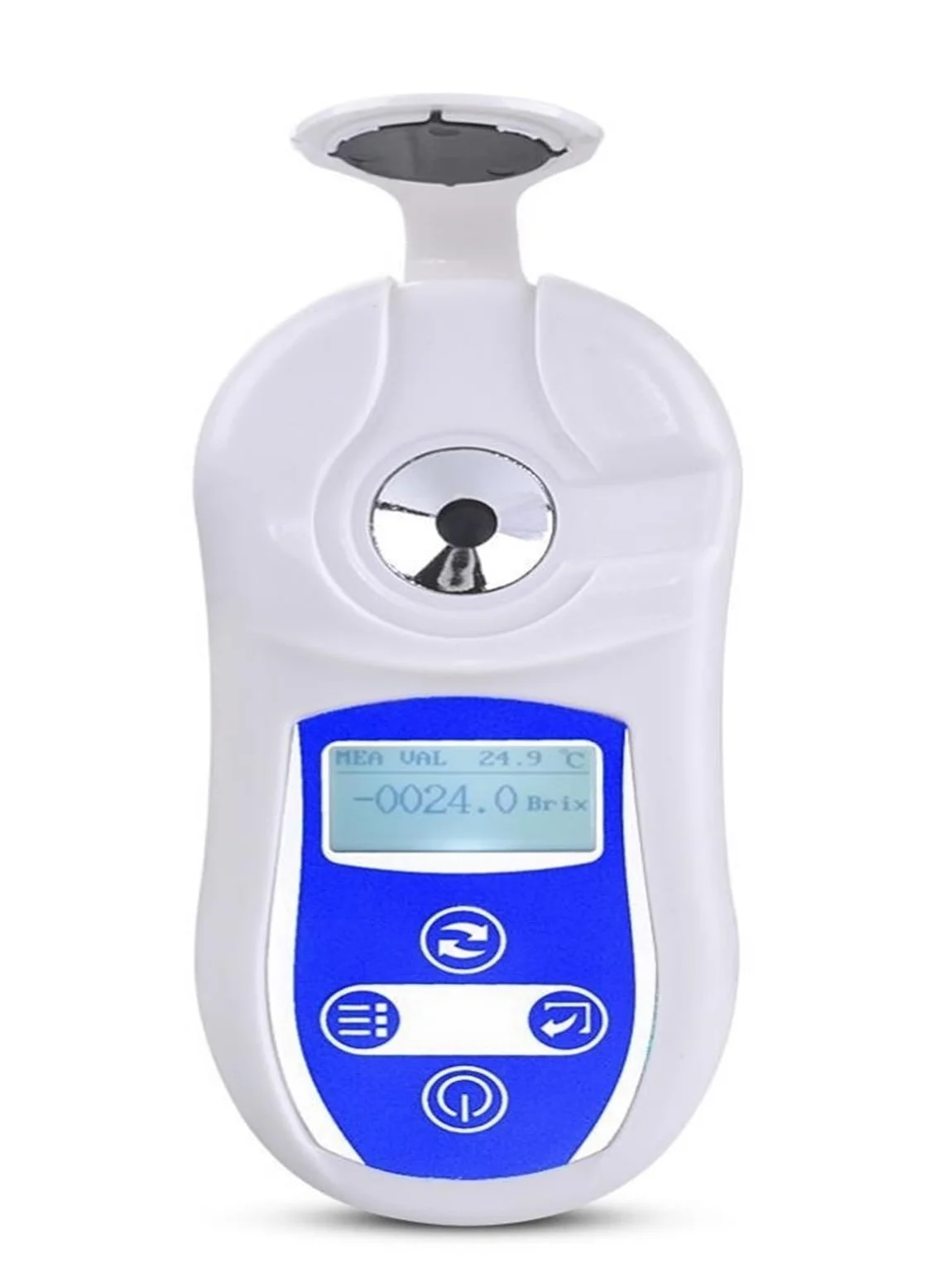 Refractómetro Digital Meter Refractómetro Digital de índice de refracción 0-53% Azúcar en concentración de Vino