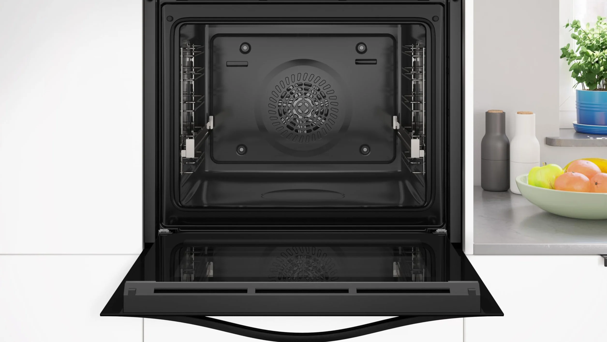 Balay Horno multifunción 60 cm 71 l Serie Cristal Freidora de aire Aqualisis negro 3HB5159N4